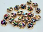 Gold Buttons with ab-rhinestones (image for) Gold Buttons with ab-rhinestones