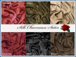 Silk Charmeuse Satin Fabrics (image for) Silk Charmeuse Satin Fabrics