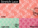Stretch Lace Fabric by the yard (image for) Stretch Lace Fabric by the yard