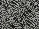 Black/Off-white Zebra Print Chiffon Fabric (image for) Black/Off-white Zebra Print Chiffon Fabric